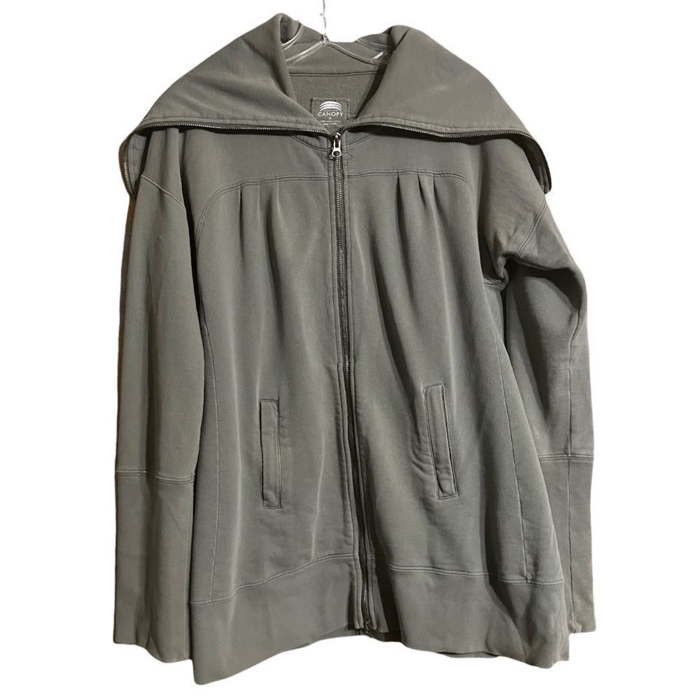 Under The Canopy Gray Zip Up Sweatshirt Sz XL